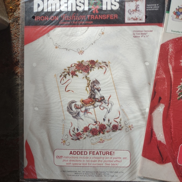Dimensions iron on transfers Christmas vintage 80119 80021 - Picture 2 of 8